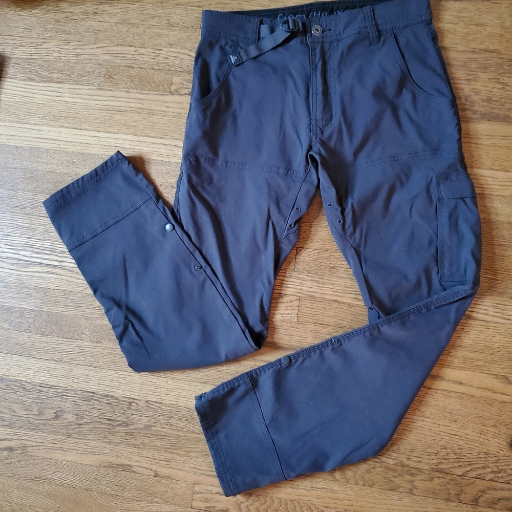 (Prana) Men's Charcoal Zion Straight Fit Pants